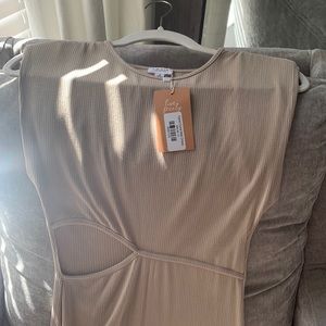 NWT - LE LIS COLLECTION - sand dune midi dress